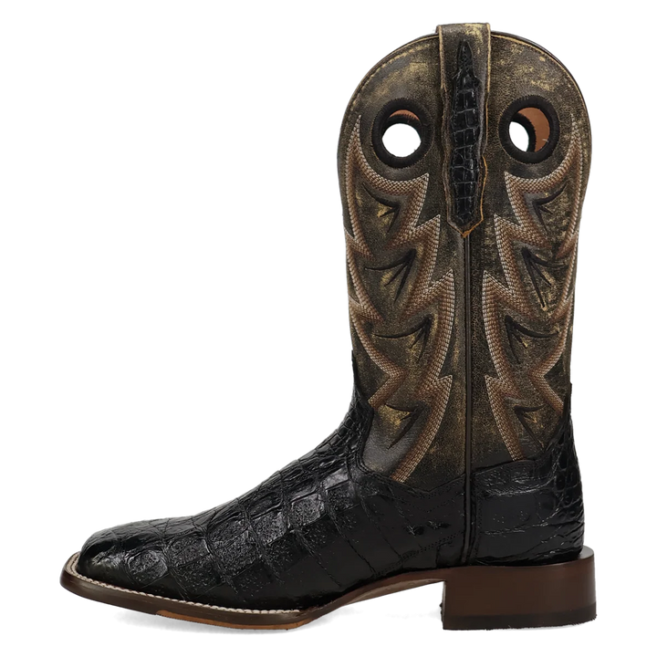 DAN POST MEN'S BLACK/YELLOW CAIMAN MARSH BOOTS
