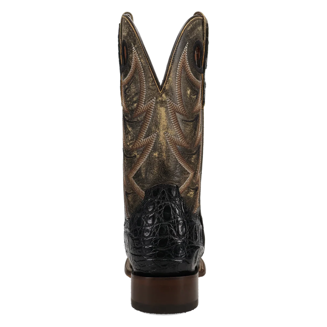 DAN POST MEN'S BLACK/YELLOW CAIMAN MARSH BOOTS