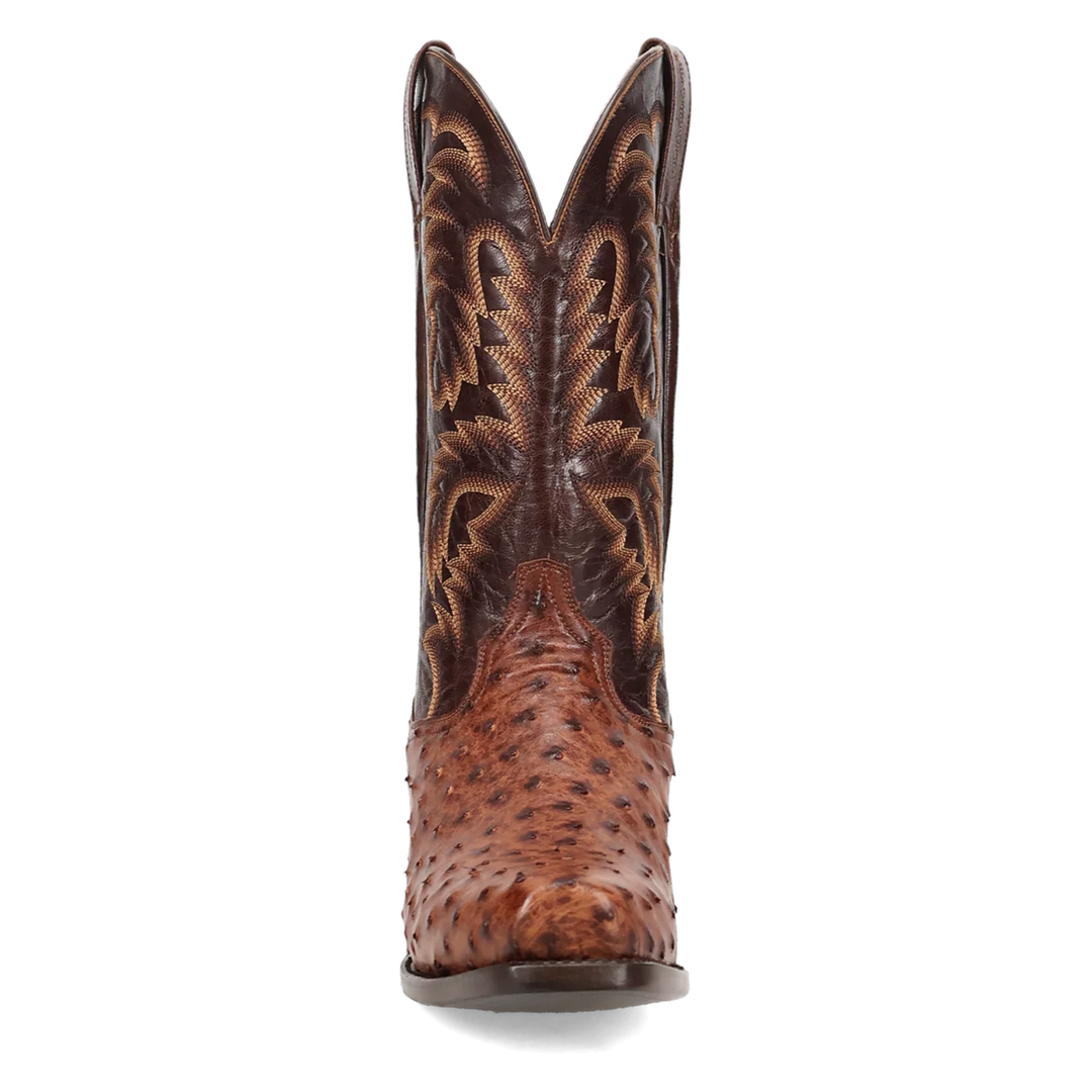 DAN POST MEN'S BRASS MARCO FULL QUILL OSTRICH BOOT