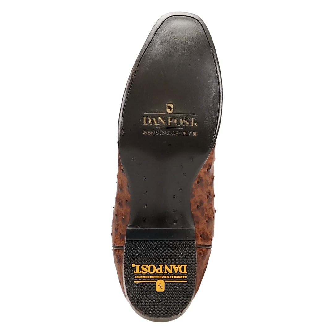 DAN POST MEN'S BRASS MARCO FULL QUILL OSTRICH BOOT