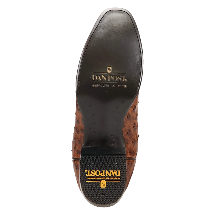 DAN POST MEN'S BRASS MARCO FULL QUILL OSTRICH BOOT
