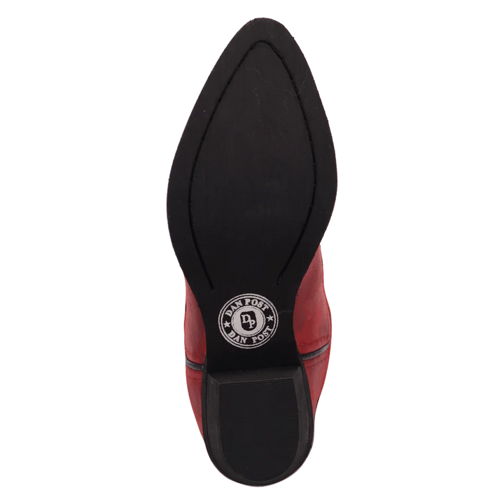 DAN POST GIRL'S RED FRINGE HAPPY TRAILS BOOTS