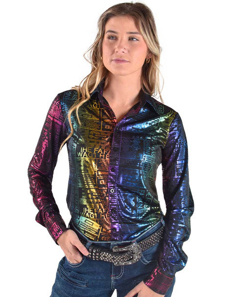 Women's Cowgirl Tuff Pullover Button Up