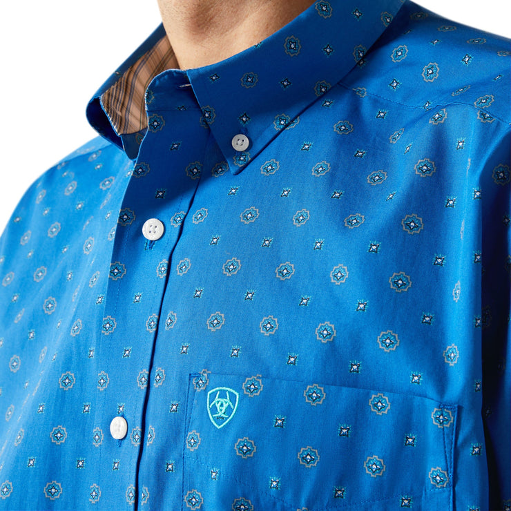 Ariat Men's Carter Long Sleeve Blue Shirt