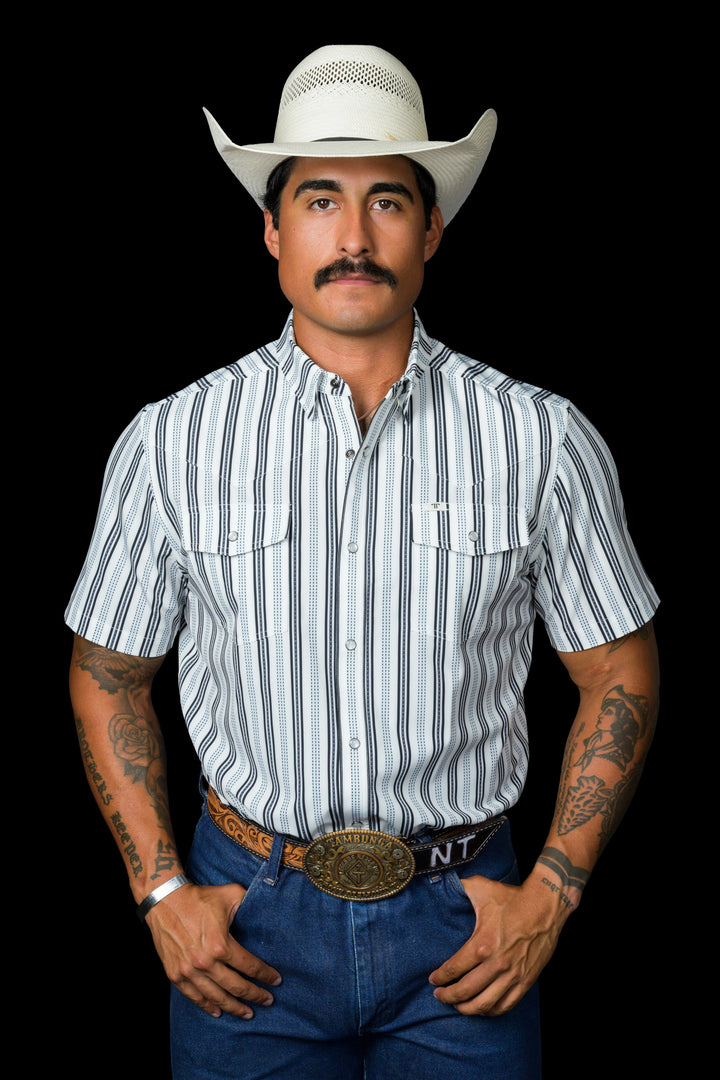 FERRELL BRAND MEN'S THE JAKE IN WHITE S/S SHIRT