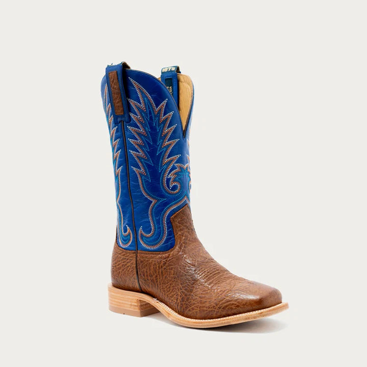 Hyer Mens Kincaid Brown square toe with 13 in Blue shaft boot