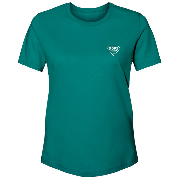 HOOEY WOMENS "ROPE ROPE ROPE" TEAL HEATHER T-SHIRT