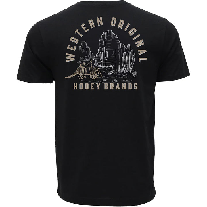 HOOEY MEN'S "DESERT DILLO" BLACK T-SHIRT
