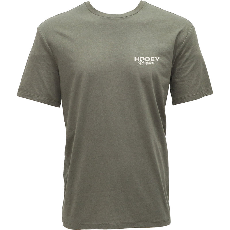 HOOEY MEN'S OUTFITTER OLIVE GREEN T SHIRT
