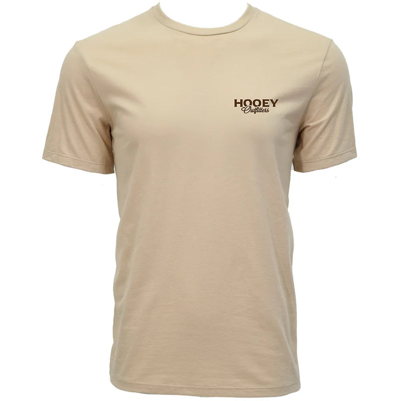 HOOEY MEN'S"OUTFITTERS" TAN T-SHIRT