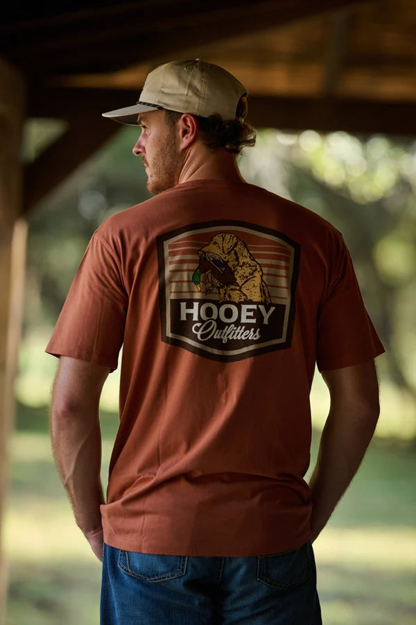 Hooey Mens Rust w/Bird Dog Logo Outfitters T-shirt