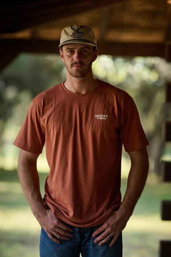 Hooey Mens Rust w/Bird Dog Logo Outfitters T-shirt