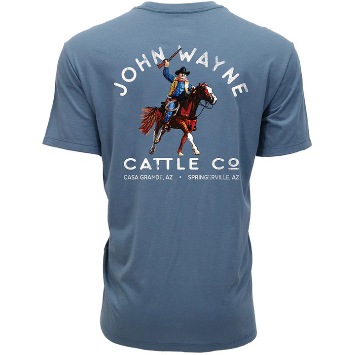 HOOEY MEN'S "JOHN WAYNE" DARK DENIM POCKET T-SHIRT