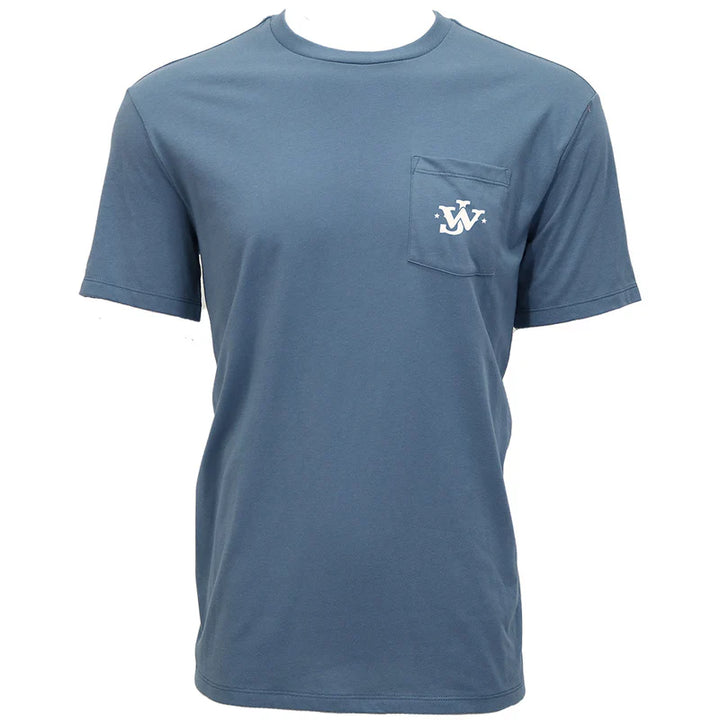HOOEY MEN'S "JOHN WAYNE" DARK DENIM POCKET T-SHIRT