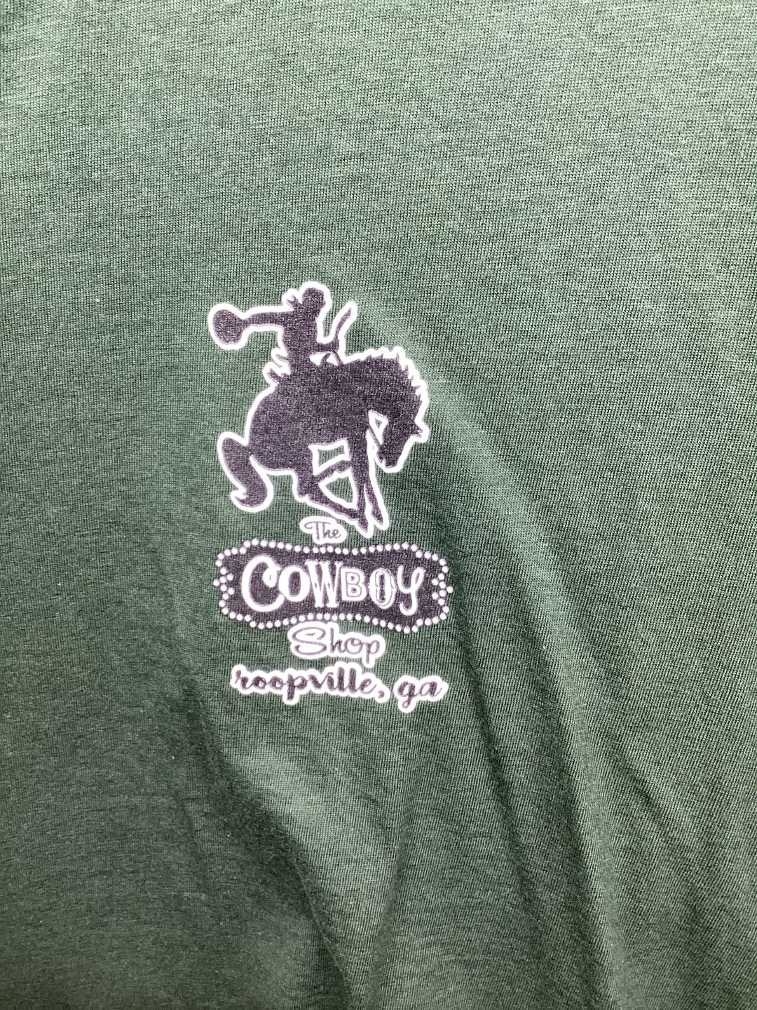 THE COWBOY SHOP FOREST GREEN GHOST RIDER IN SKY TSHIRT