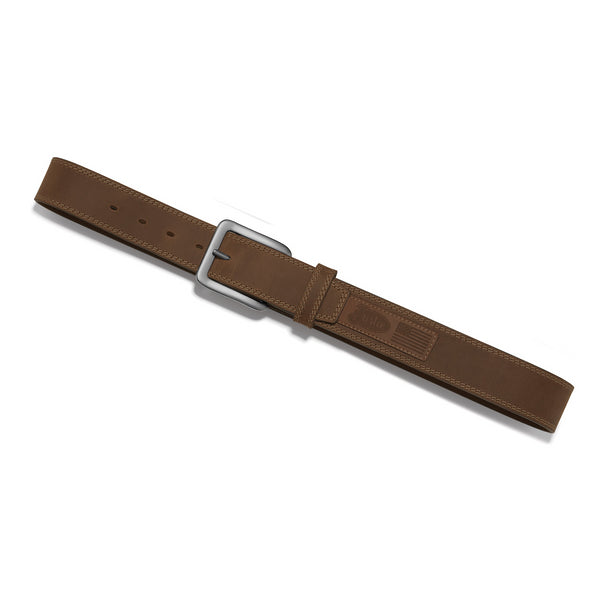 JUSTIN MENS HERITAGE BROWN LEATHER  MADE IN THE USA BELT