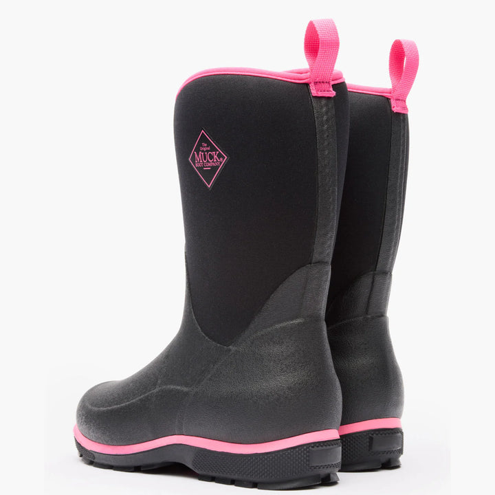 MUCK GIRLS PINK/BLACK ELEMENT BOOTS
