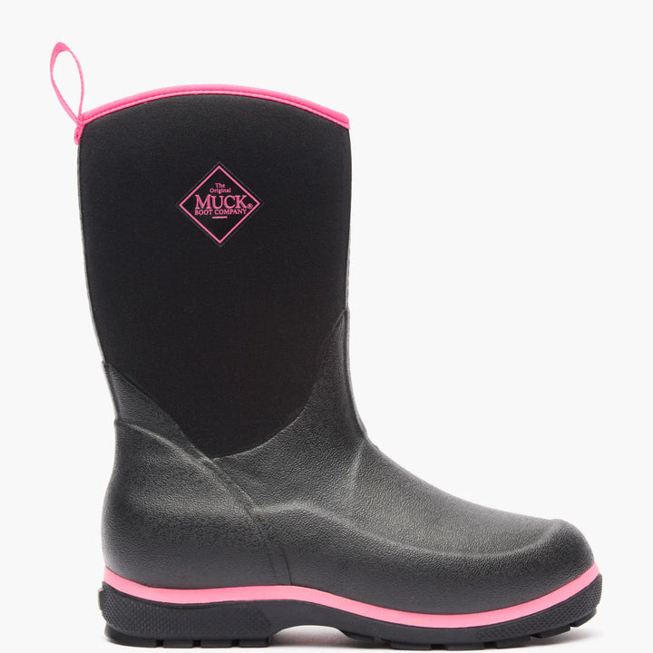 MUCK GIRLS PINK/BLACK ELEMENT BOOTS