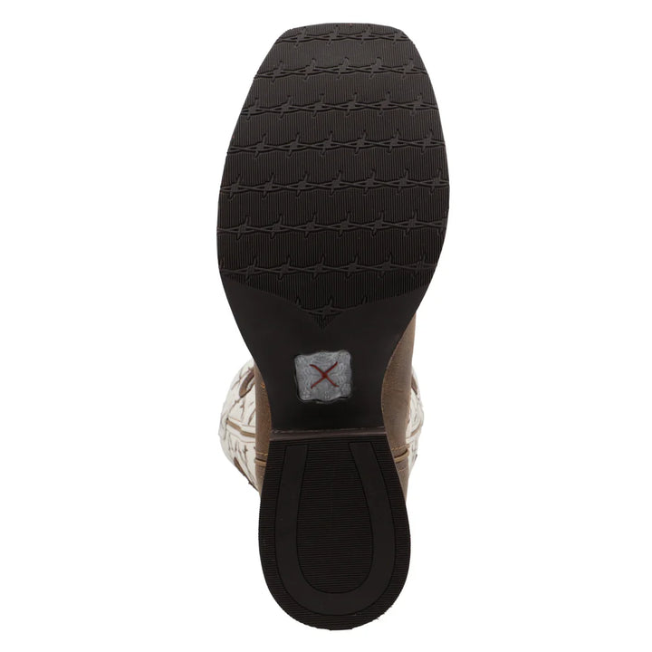 TWISTED X MEN'S 14" Ruff Stock Bomber & White Wide Square Toe Boot