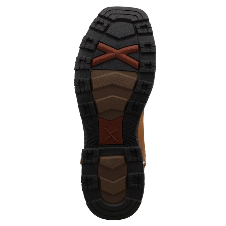 TWISTED X MEN'S OILED SADDLE & DENIM BLUE 11" ULTRALITE X WORK BOOT
