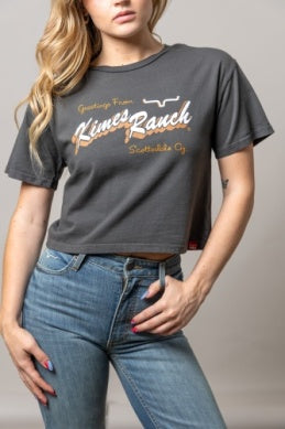 KIMES WOMENS LUCKY B GREETINGS PEPPER WESTERN GRAPHIC T-SHIRT