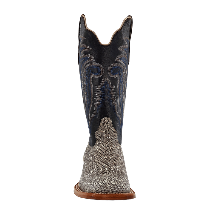 R. Watson Mens Natural Ring Lizard Western Boot