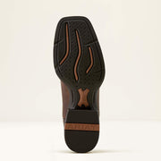 Close-up of Ariat Sport Rustler durable Duratread outsole on men’s leather cowboy boots
