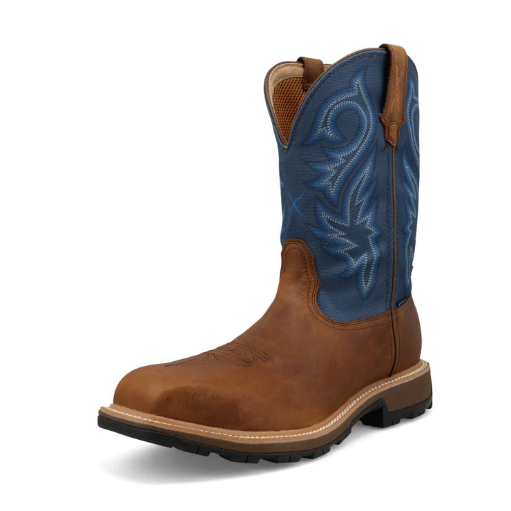 Angled view of the Twisted X 11" UltraLite X™ Men’s Work Boot, showcasing its lightweight construction and compression-molded EVA midsole for cushioning.
