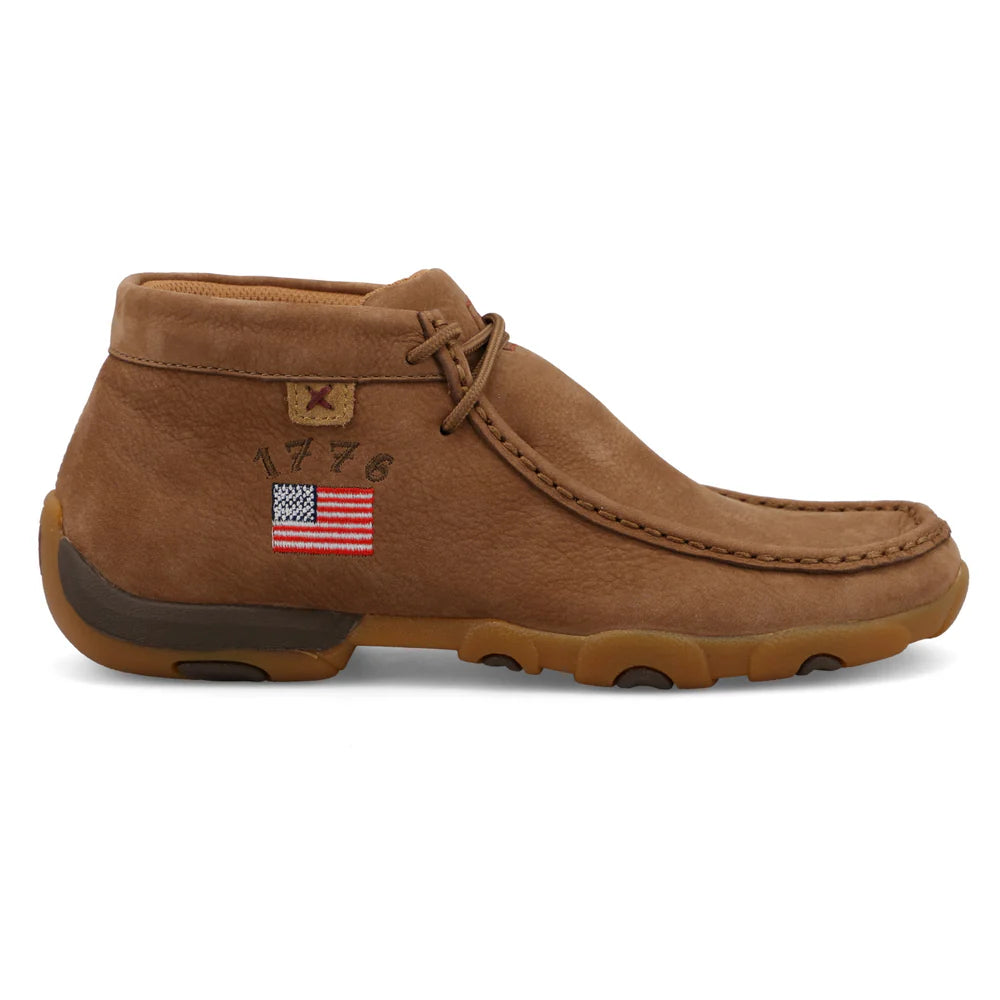 TWISTED X WOMEN'S 250 ANNIVERSARY CHUKKA DRIVING MOC CAMEL SHOES