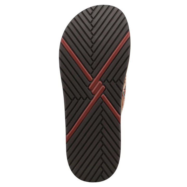Hooey Women's Mauve Multi Flip Flops