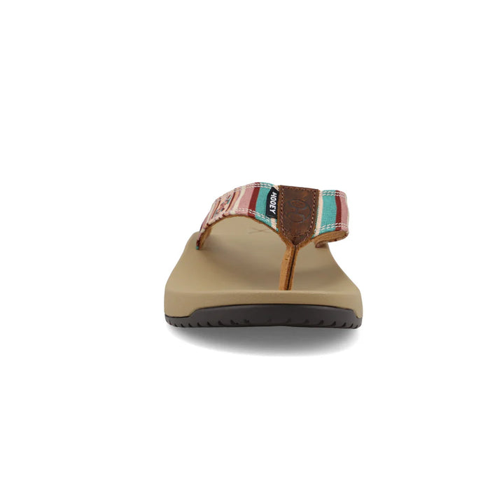 Hooey Women's Mauve Multi Flip Flops
