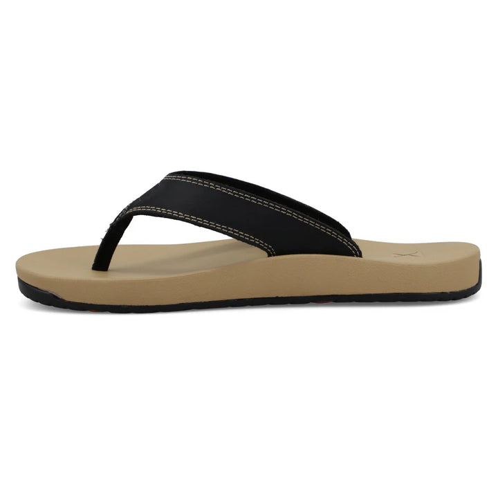 TWISTED X WOMEN'S BLACK FILP FLOPS