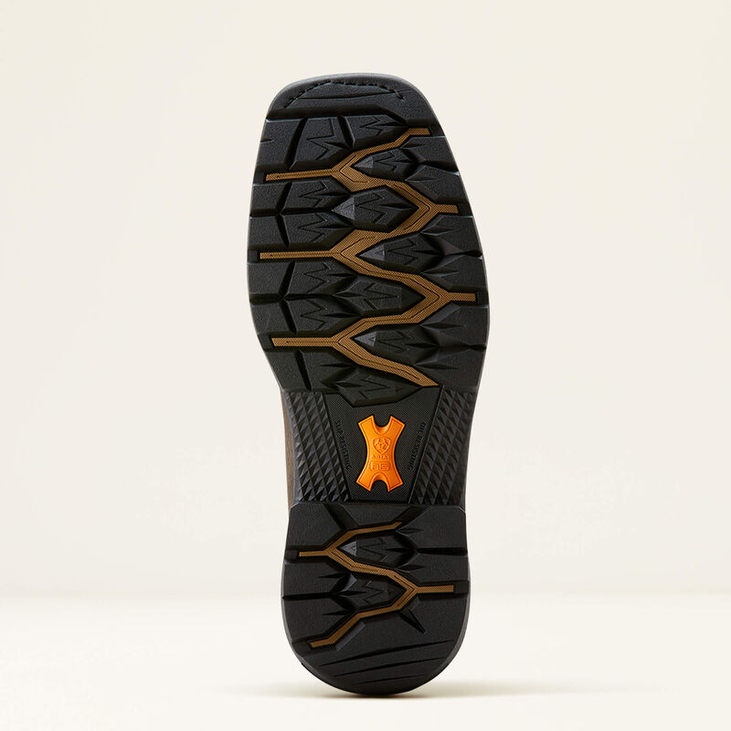 Outsole of Ariat Big Rig BOA Men’s Work Boot featuring slip- and oil-resistant tread for traction.