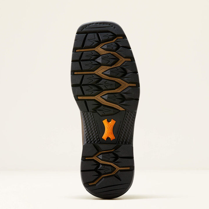 Outsole of Ariat Big Rig BOA Men’s Work Boot featuring slip- and oil-resistant tread for traction.