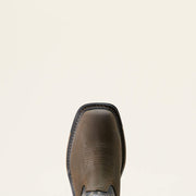 Top view of Ariat Big Rig BOA Men’s Waterproof Work Boot showing roomy toe box and secure BOA system.