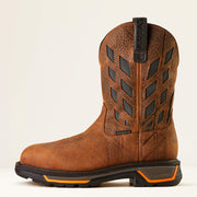 Side profile of Ariat Big Rig Tread VentTEK Men’s Work Boot showing durable leather and VentTEK mesh panels.