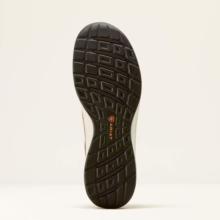 Outsole of ARIAT Buckeye Men’s Steel Toe Work Shoe featuring Duratread slip-resistant sole for superior traction.