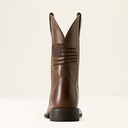 Stockman heel on Ariat Circuit Patriot Cowboy Boot
