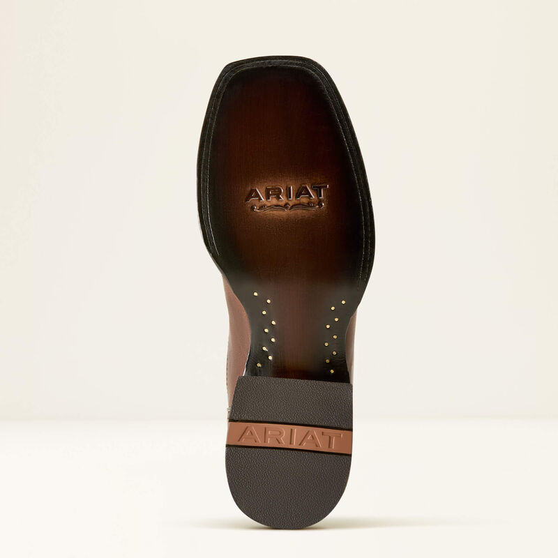 Leather sole of Ariat Circuit Patriot Western Cowboy Boot