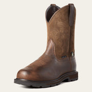 Front view of ARIAT Groundbreaker Men’s Steel Toe Work Boots with MetGuard protection