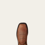 Top view of Ariat Groundbreaker Wide Square Toe MetGuard Men’s Steel Toe Work Boot showing reinforced steel toe