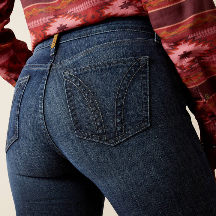 Pocket and stitching detail on Ariat High Rise Frazey Women’s Slim Trouser Jeans