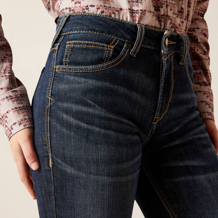 Detail waist view of Naz Slim Trouser Women’s High Rise Jeans