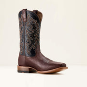 Angled view of Ariat Highbluff Men’s Cowboy Boot showing square toe and shaft design.