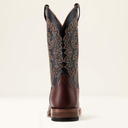 Back heel view of Ariat Highbluff Cowboy Boot with pull-on tabs