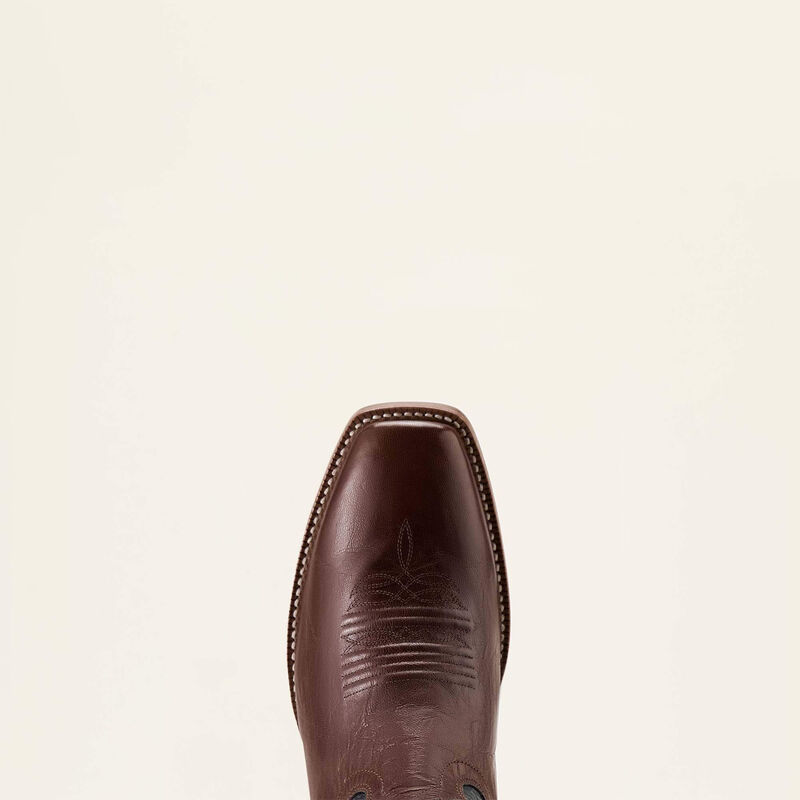 Top view of Ariat Highbluff Square Toe Cowboy Boot highlighting toe box.