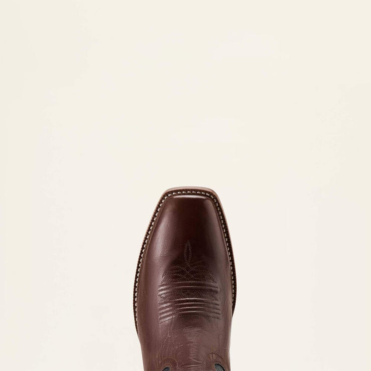 Top view of Ariat Highbluff Square Toe Cowboy Boot highlighting toe box.