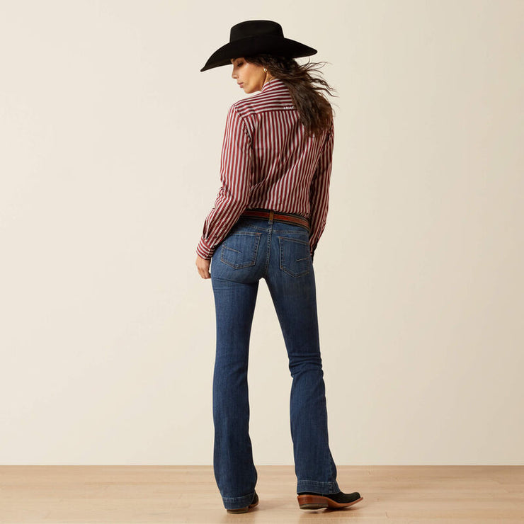 Back detail on women’s Bessie perfect rise trouser jeans