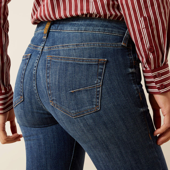 Premium stretch denim close-up of Ariat Perfect Rise Bessie Women’s Jeans
