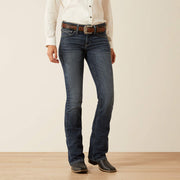 Front view of Ariat Perfect Rise Esti Women’s Boot Cut Jeans in classic western style
